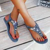 Sandals Summer Women Flat Casual Shoes Bead Slip On Sandalias Sexy Flip Flop Ladies for Chaussure Femme 230328