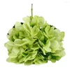 Fleurs décoratives fleur artificielle Vintage réaliste longue tige vert grandes feuilles hortensia fausse plante décor à la maison