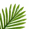 Decorative Flowers 1pc Artificial Tropical Areca Palm Leaf Bushes Faux Greenery Branches Stems For Vase Planter Floral Luau Haiwaiian Party