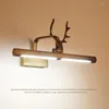 Wall Lamps American Retro Loft Art Deer Bathroom Led Mirror Lamp Waterproof Vintage Bronze El Bedside Decoration