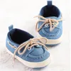 Baby First Walkers Toddler Baby Nowonarodzona dziewczyna chłopiec dżins sofe małe dziecko przedwalk bandaż sneaker streśla 0-18m GC1992