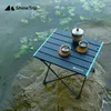 Móveis de acampamento Mesa de piquenique dobrável ao ar livre com bolso de bolso Camping Desk