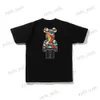 Men's T-Shirts Short Sleeve Camo Cartoon Violent Bear 2023 Summer New Premium Half Sleeve Men's T-Shirt T230328