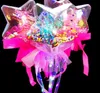 Party Decoration LED Light Sticks Clear Ball Star Shape Flashing Glow Magic Wands For Birthday Wedding Decor Pink Blue Purple 20pcs/lot