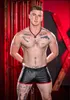 Herren-Shorts, 2022, neue sexy Shorts für Herren, Pu-Leder-Shorts, schwarze Leder-Shorts, modische lässige Lauf-Bestseller-Männer-Spaß-Shorts W0327