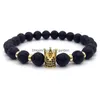 Perline nuovo modo di marca corona imperiale braccialetto di fascino uomini perline di pietra per le donne gioielli regalo goccia consegna 202 dhkv6