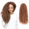 Kanekalon 18 pouces doux Marley tressage cheveux blonds torsion cubaine synthétique Extensions de Crochet Afro crépus cheveux