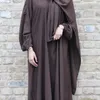 Vêtements ethniques Ramadan Musulman Hijab Modeste Robe Pour Femmes Soie Jibab Khmair Prière Vêtement Eid Islamique Arabe Dubaï Abaya Turquie Caftan