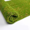 Fleurs décoratives 10 mètres carrés mousse verte artificielle tapis d'herbe plantes fausses pelouses tapis de gazon pour la décoration de fête de jardin à la maison