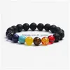 Beaded New Men Black Lava Healing Nce Beads Reiki Buddha Prayer Natural Stone Yoga Bracelet For Women Drop Delivery 202 Dhrw8