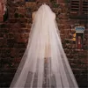 Bridal Veils Amazing Long Wedding Veil With 3D Flowers Cathedral Lace Appliques Head Headpieces Bride 3.5M 4M 5M Accessory