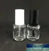 Wholesale 5ml Glass Empty Nail Polish Bottle Heart Round Square Shape Transparent Cosmetic Container Clear Glass Nail Glue Bottle For Sample