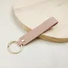 Fashion Pu Leather Keychain Casual Leather Strap Lanyard nyckelkedja midja Wallet Keychains Car Keyring Keyholder smycken gåva WXY374