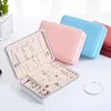 Jewelry Pouches Fashion Box Portable Comestic Casket Organizer Earrings Ring Multi-Function Storage Case Gift