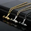 Chaînes Sport Bijoux Gym Musculation Barbell Longue Chaîne Collier Haltère Pendentifs Pour Hommes