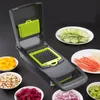 Fruktgrönsaksverktyg Mandoline riv för vegetabilisk fruktskärare skivor Peeler Multifunktionell potatis Peeler Morot Rote Drain Basket Kitchen Tool 230328