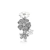 Sparkling Daisy Flower Rings Real Sterling Silver for Pandora CZ Diamond Wedding Party Jewelry For Women Girlfriend Gift designer Ring Set avec Original Retail Box