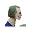 Party Masks Halloween Clown Mask Latex Head Er Dark Knight Movie Props Wl1133 Drop Delivery 202 Dhnua