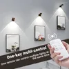 Wandlampen moderne led achtergrond kast muurschildering licht gratis installatie huis draadloze afstandsbediening voor indoor decor kunstshow