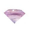 Lustre cristal rosa 100 mm 1pc de vidro multifacetado diamante fengshui ornamentos de peso de papel para móveis para casa oferecem presente de aniversário