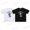 Men's T-Shirts Short Sleeve Camo Ape Head Cotton Crew Neck Casual Loose Couple Short Sleeve T-Shirt T230328