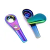 Smoking Pipes New creative dazzling spoon bong personalized magnet metal pipe portable bong