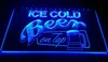 LS1096 LED Strip Lights Sign Ice Cold Beer On Tap Bar Gravure 3D Conception gratuite Vente en gros au détail