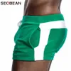 Мужские шорты Seobean Men Homewear Шорты сексуальные с низкой талией хлопковые супер комфортные домашние мужские трусики боксерские шорты повседневные короткие брюки 230328