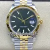 2023 SBF126333 DD3235 VSDD3235 Automatisk herrklocka 41mm räfflad Bezel Silver Dial Stick Yellow Gold Two Tone 904L Steel Armband Super Edition Eternity Watches