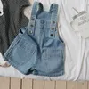 16099 Summer Kids Girls Denim Suspender Jumpsuits Children Girl Jeans Rompers