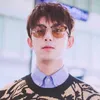 Nouveau designer de luxe Wu Lei Pan Weibo G Famille La même chose pour les hommes et les femmes peut être équipée de lunettes de soleil anti-ultraviolet GG0382S