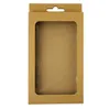 Scatole per imballaggio Custodia universale per cellulare Confezione in carta Kraft Marrone Scatola per imballaggio al dettaglio per 7SP 6SP 8SP 175x105x17mm SN5192