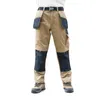Pantalon pour homme Pantalon cargo multi-poches pour homme Pantalon de travail droit style safari extérieur avec pantalon de travail multi-poches résistant à l'usure 230329