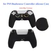 Anti-slip Silicone Cover Hud för PlayStation DualShock 5 PS5 Controller Camouflage Printing Solid Color Case Thumb Grepplock 19 Färger