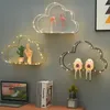 Oggetti decorativi Figurine Ins Dekorasi Dinding Rumah Bentuk Awan Rak Pot Ornamen Penyimpanan Pemegang Anak Perempuan Kamar Tidur DIY Seni Tampilan 230328