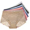 Women's Panties 5 Plus Size Cotton Women's Pants High Waist XXL-XXXL Sexy Lace Underwear Made of Pure Cotton 230329