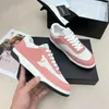 Suede Kidskin Sneaker Femmes Casual Chaussures Designer Chaussures Lettres Impression Bordeaux Blanc Baskets Avec Boîte