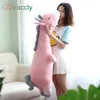 Bambole di peluche Gigante Peluche unicorno Farcito Corno d'argento Unicorno Cuscino per dormire di alta qualità Cuscino per letto per animali Cuscino per tiro 230329