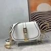 Kedjepåse Kvinnor Luxury Crossbody Bag Handväskor äkta läder mode bokstav axelpåsar klaff magnetisk spänne inuti ficken avtagbar läderband koppling handväska