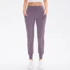 LL Donna Yoga Nono Pantaloni da corsa Fitness Jogging Pantaloni da jogging casual elastici a vita alta morbidi 4 colori LL876