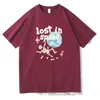 Мужские футболки Lost in Space Harajuku Letter Creative Skull Print Футболка Мужская летняя хлопковая одежда с коротким рукавом в стиле хип-хоп 230329