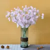 Fleurs décoratives 5Pc Artificielle Branche De Pois Fleur De Soie Pour La Maison Salon Décoration De Noce Arrangement Pography Props