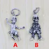 S925 Sterling Silver Pendant Personalized Fashion Simple Couple Creative Skull Man Net Red Hip Hop Punk Style Jewelry Lover Gift