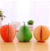 Party Favor Creative Fruit Form Notes Papper Söta Apple Lemon Pear Notes Strawberry Memo Pad Sticky Paper School Office Supply