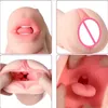 Massager sex toy masturbator Aircraft Cup Men's simulated tongue masturbation appliance men's oral products double channel inverted film fun
