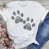 Women's T Shirts GLAUKE 2023 Graphic Beach Vacation Dog Trend Cartoon Summer Fashion Female Clothes Print Short Sleeve Tops Tees Tshirt