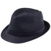 Chapeaux à bord avare pour femmes et enfants, casquettes de Jazz d'été, chapeau de soleil décontracté, couleur unie, bloc de paille Panama, Protection UV