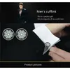 Cuff Links High Quality Cuff links necktie clip for tie pin for men's gift Blue Crystal tie bars cufflinks tie clip set 230328