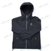 Heren Jackets Trapstar Solid Black Long Sleeve Wind Breaker Small Label Hooded Windscheper Jacket Fall veelzijdige T230329