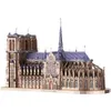 3D Puzzles Piececool Metal Jigsaw Notre Dame Cathedral Paris DIY Zestawy budowlane dla dorosłych Prezenty urodzinowe 230329